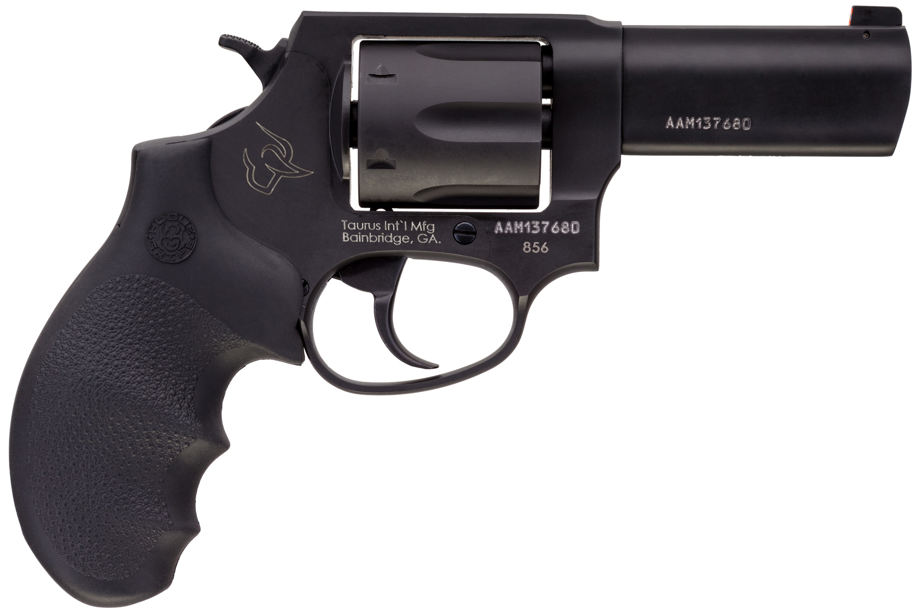 Taurus Defender 856 38 Spl +P Matte black 3.00 in. Hogue Rubber