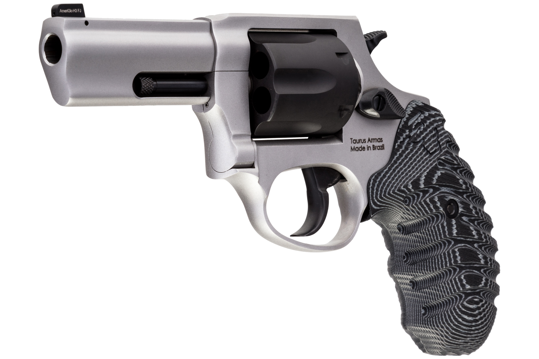 Taurus Defender 856 38 Spl +P Matte Stainless 3.00 in. VZ Black/Gray