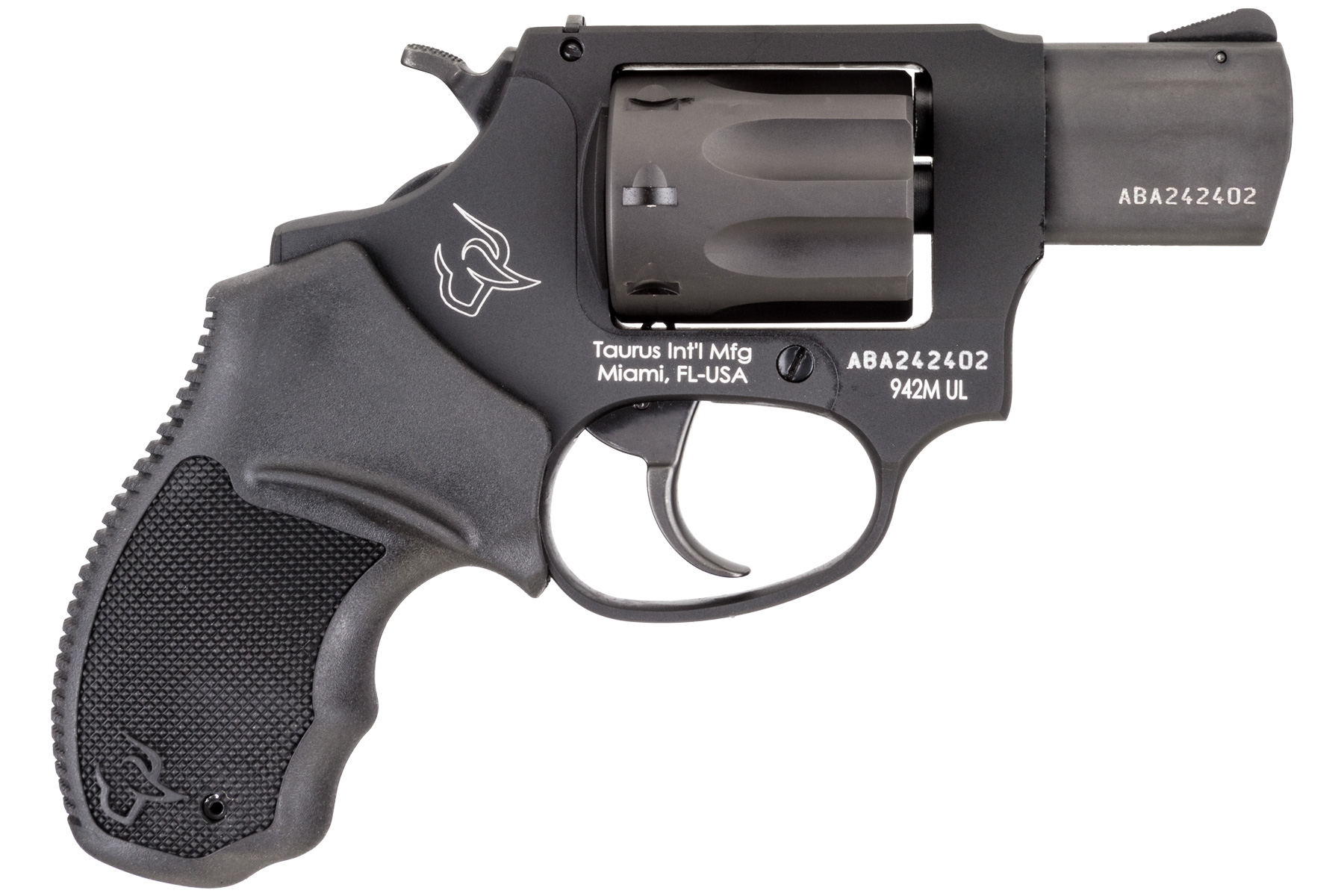 Taurus Protector 942 22 WMR Hard Anodized Black Ultra-lite 2 in.