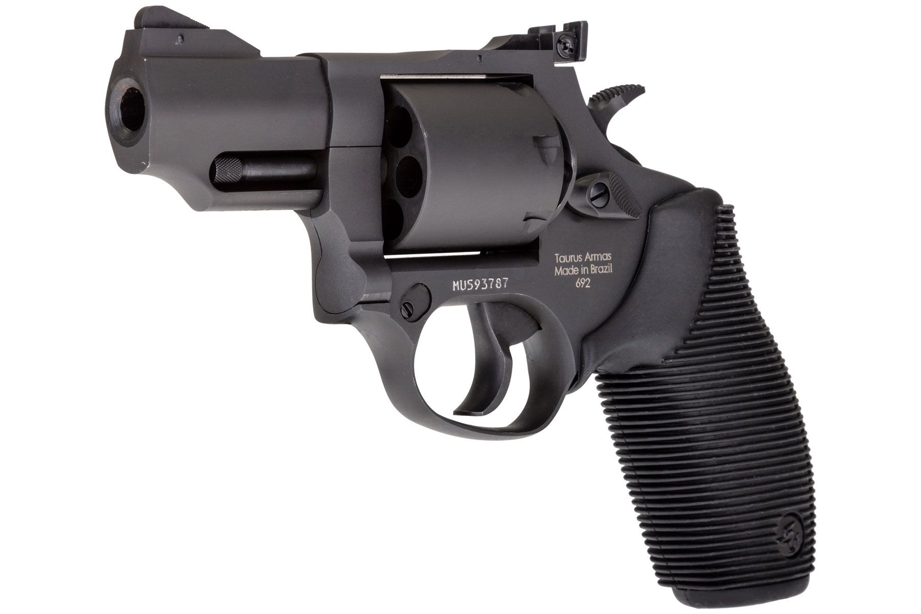 Taurus 692 357 Mag / 38 Spl +P / 9mm Luger Matte Black 2.50 in. Ribber Grip®