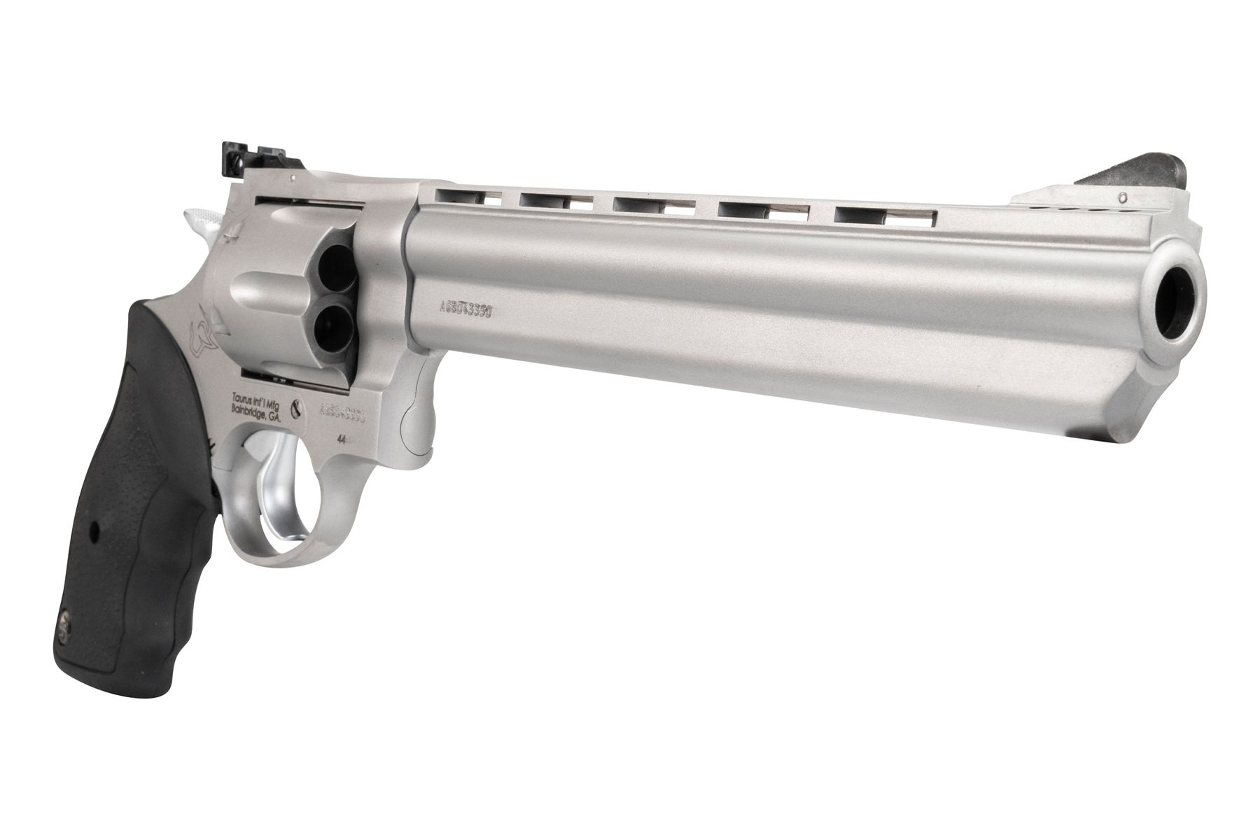 Taurus 44 Mag Matte Stainless 8.37 in. Soft Rubber